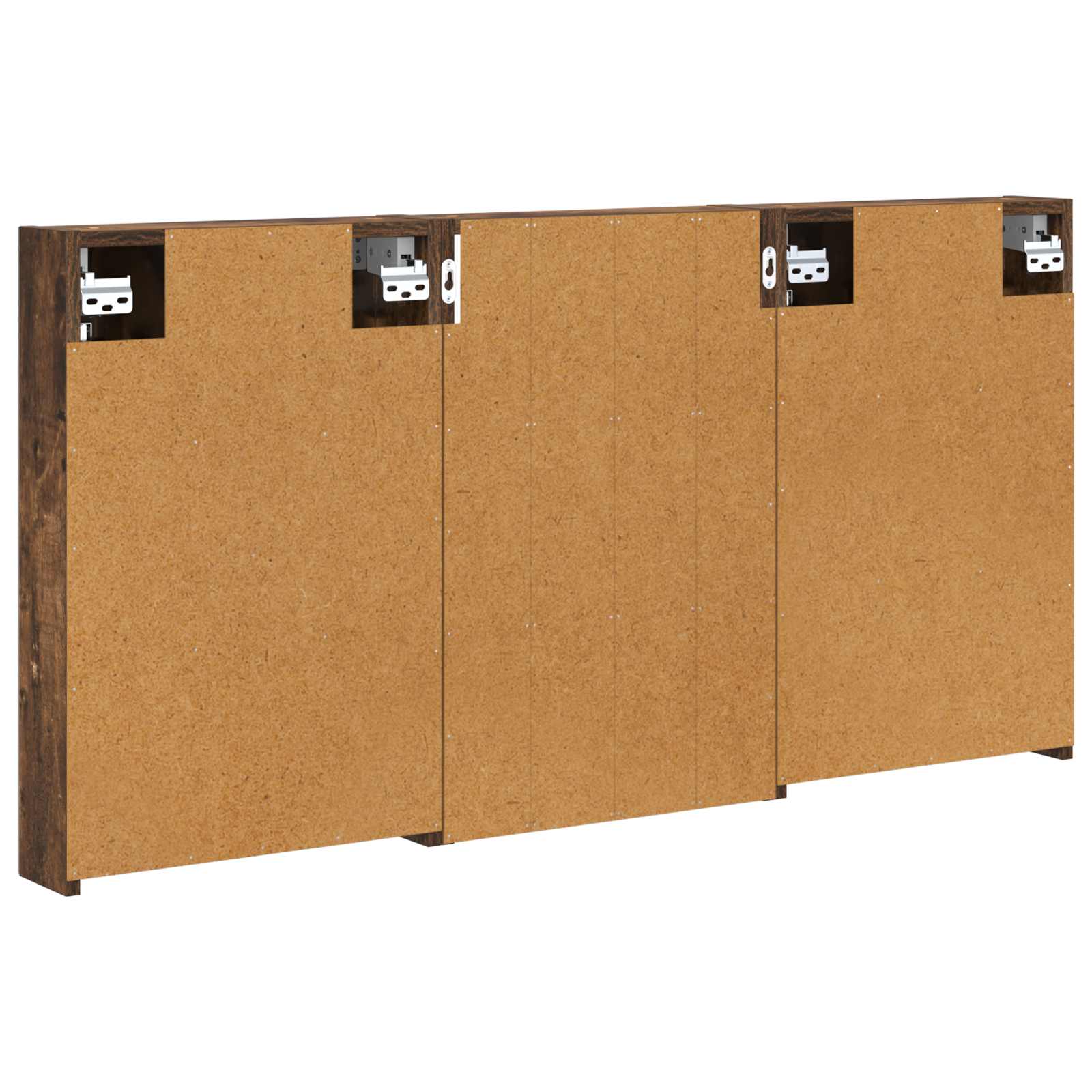 Set di Armadi da Bagno con porta 3 pcs 120 x 10,5 x 60,5 cm | homemem39