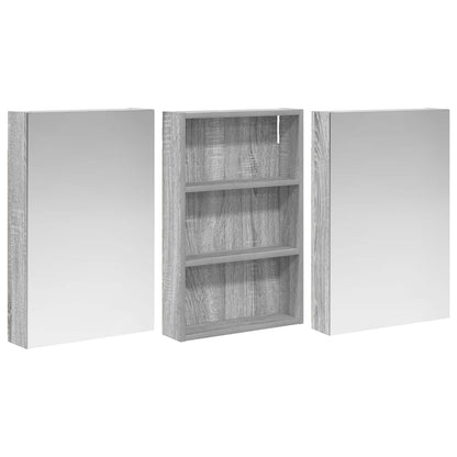 Set di Armadi da Bagno con porta 3 pcs 120 x 10,5 x 60,5 cm
