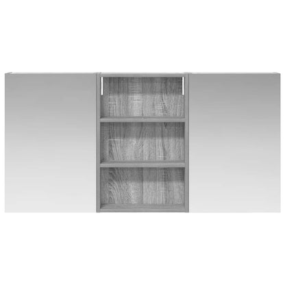 Set di Armadi da Bagno con porta 3 pcs 120 x 10,5 x 60,5 cm | homemem39