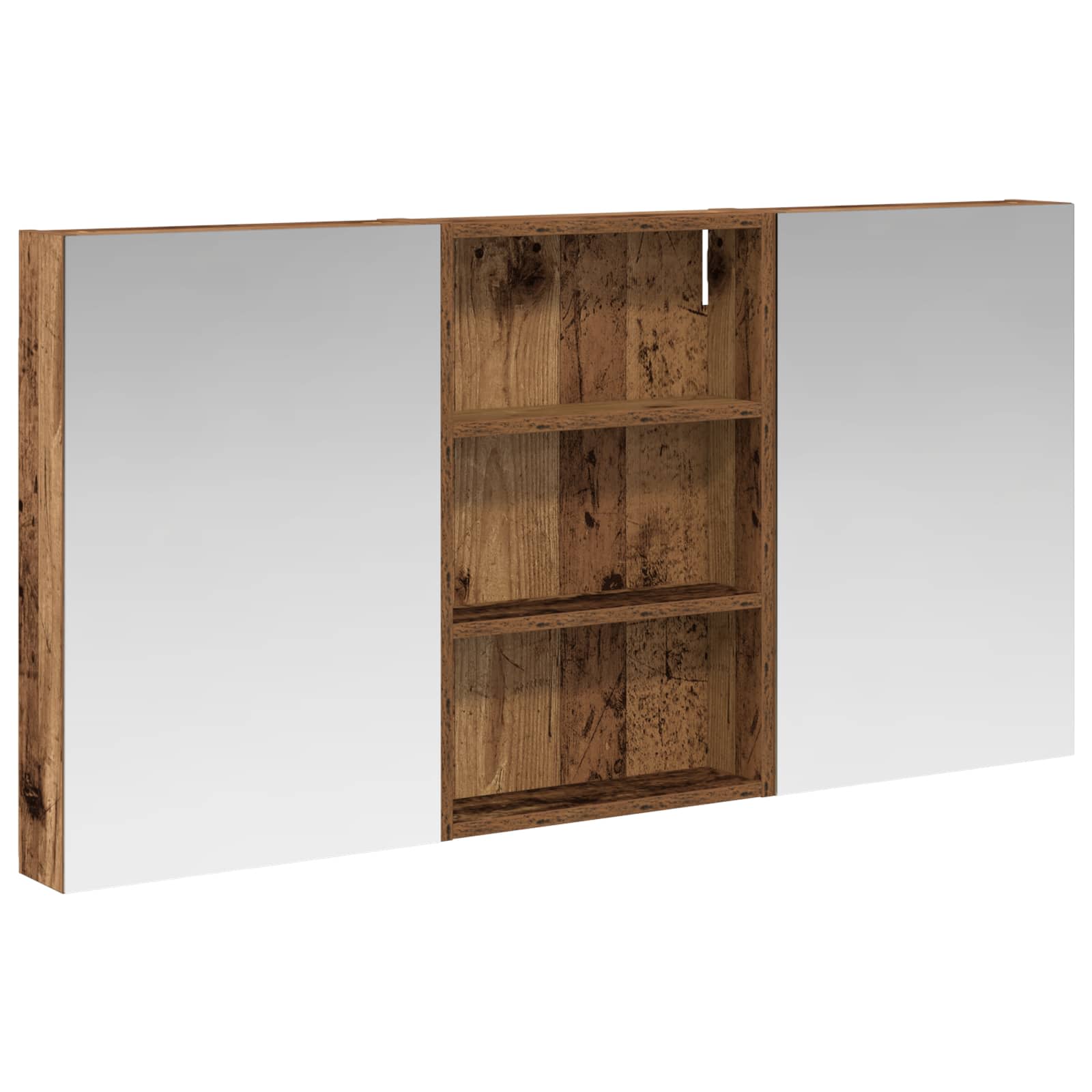 Set di Armadi da Bagno con porta 3 pcs 120 x 10,5 x 60,5 cm | homemem39