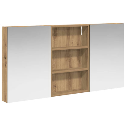 Set di Armadi da Bagno con porta 3 pcs 120 x 10,5 x 60,5 cm