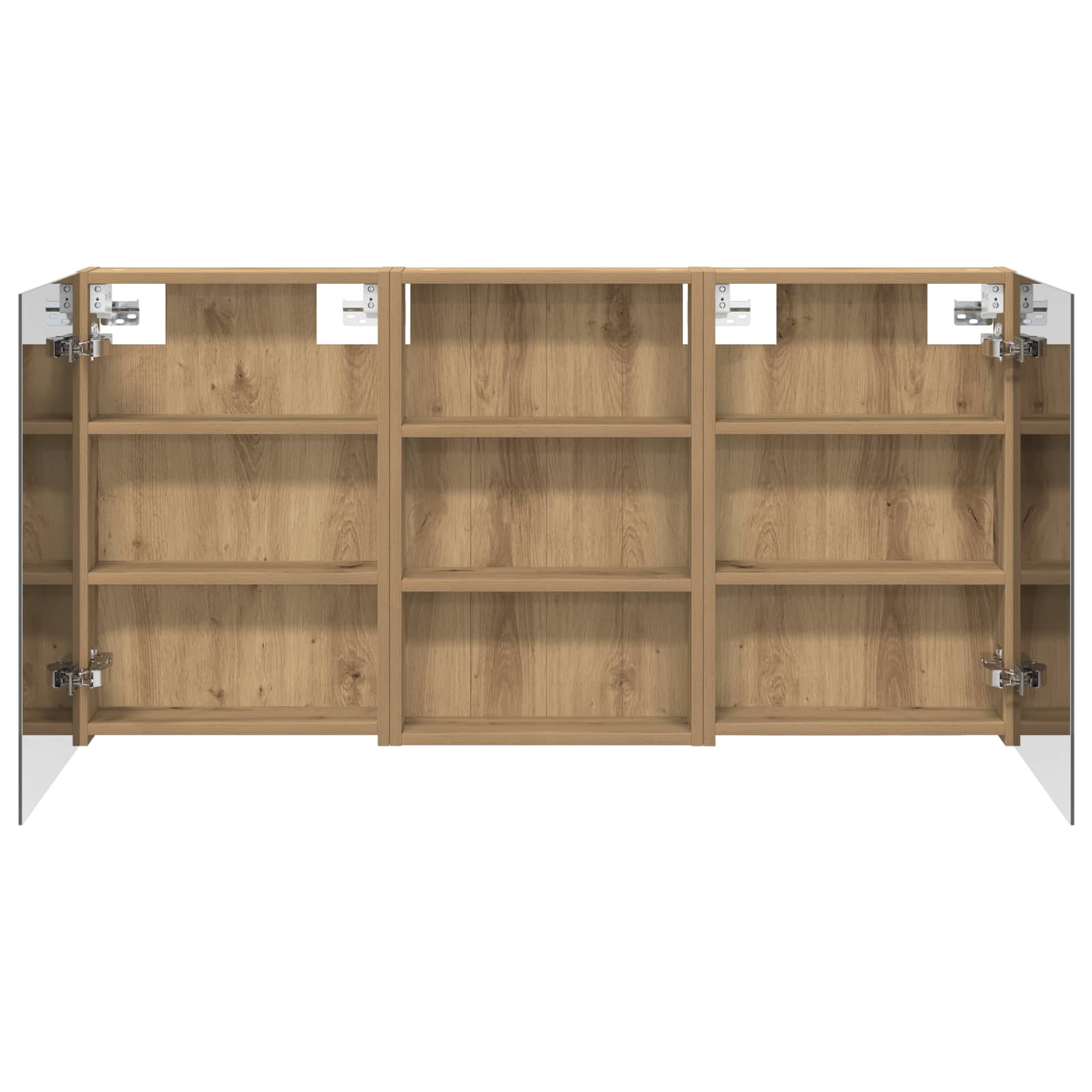 Set di Armadi da Bagno con porta 3 pcs 120 x 10,5 x 60,5 cm | homemem39