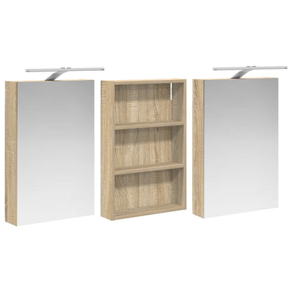 Set di Armadi da Bagno 3 pz 120 x 10,5 x 60,5 cm