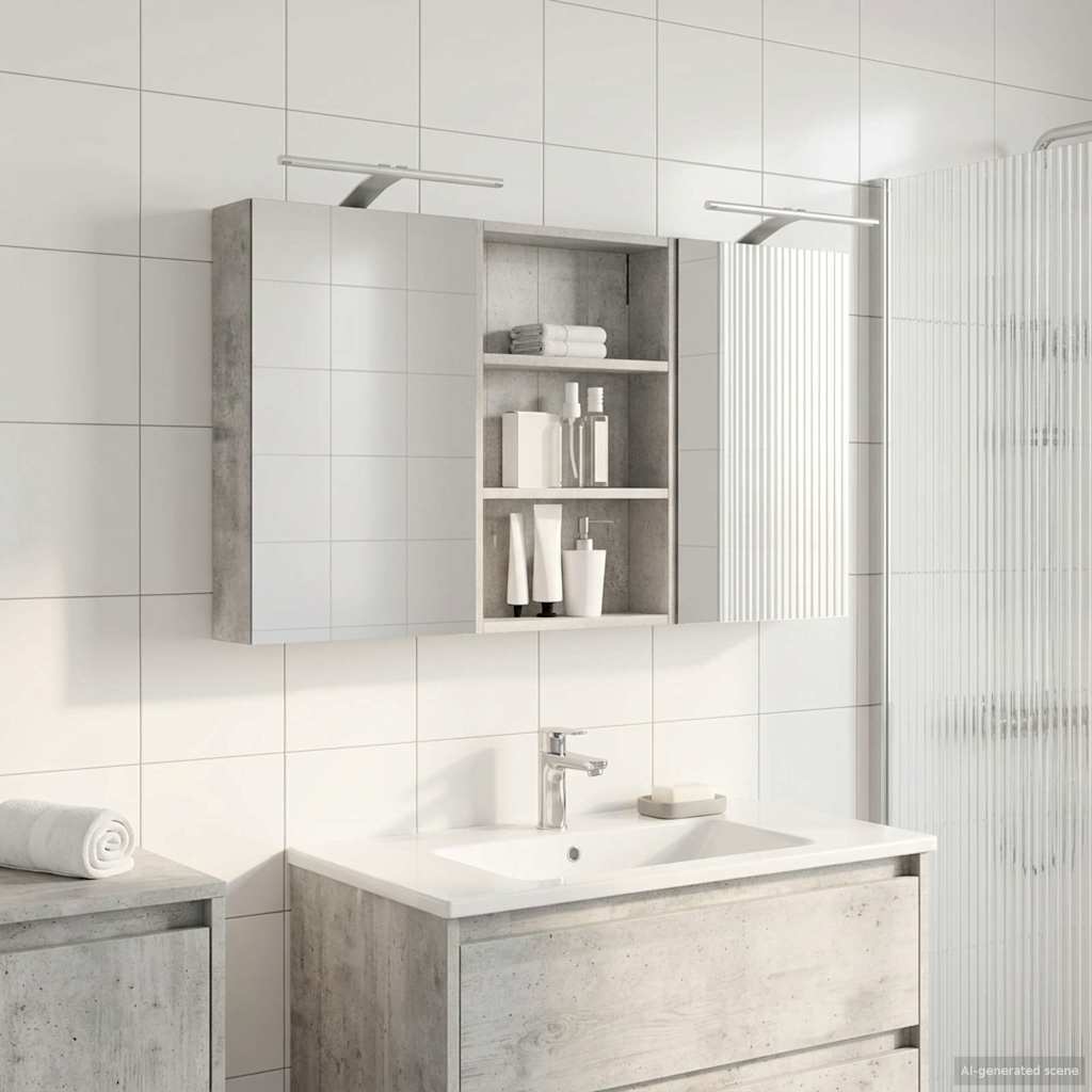 Set di Armadi da Bagno 3 pz 120 x 10,5 x 60,5 cm | homemem39