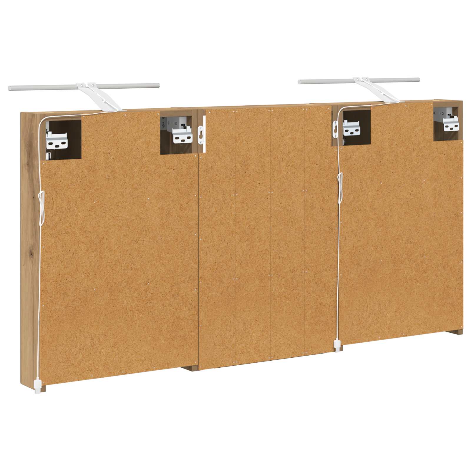 Set di Armadi da Bagno con porta 3 pcs 120 x 10,5 x 60,5 cm | homemem39