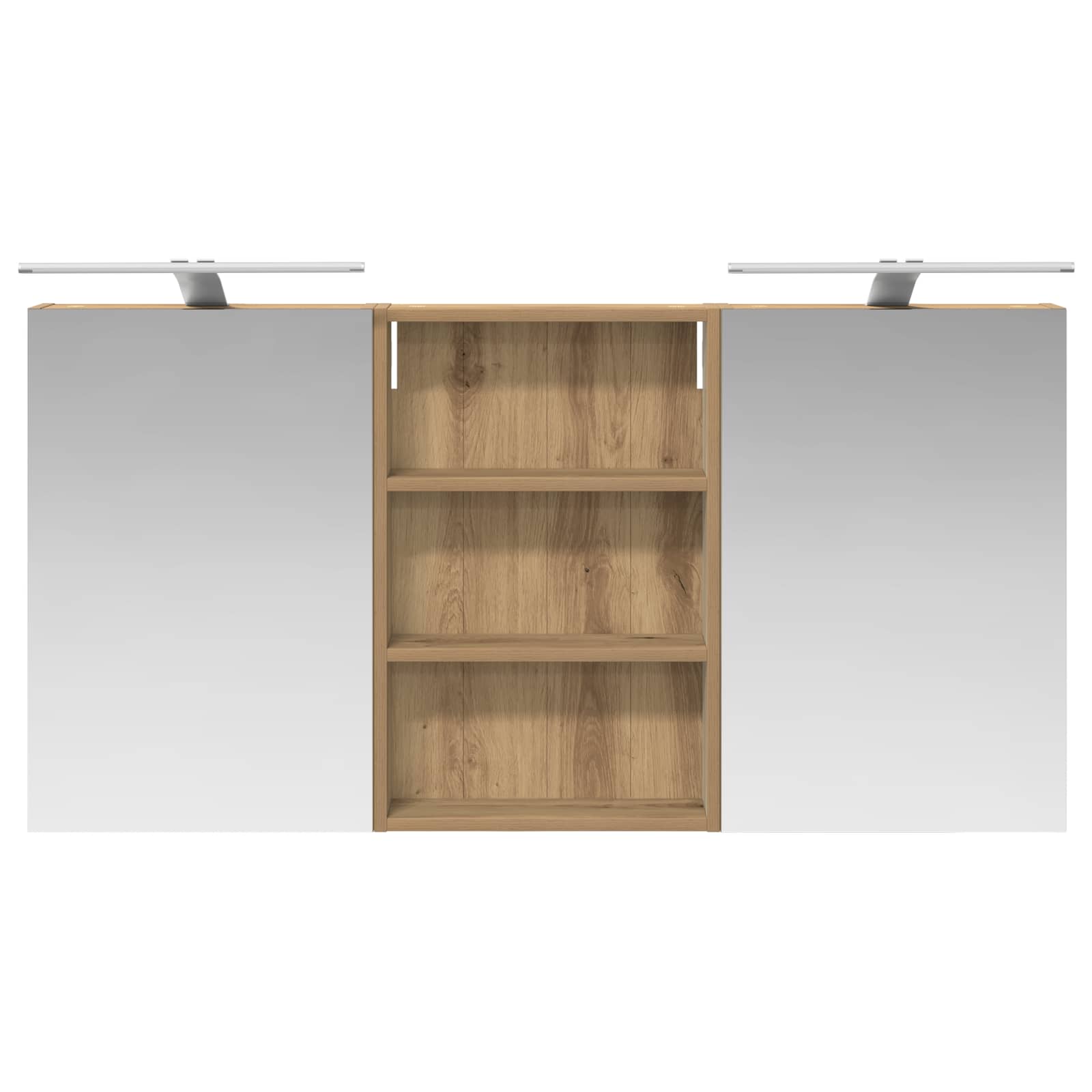 Set di Armadi da Bagno con porta 3 pcs 120 x 10,5 x 60,5 cm | homemem39