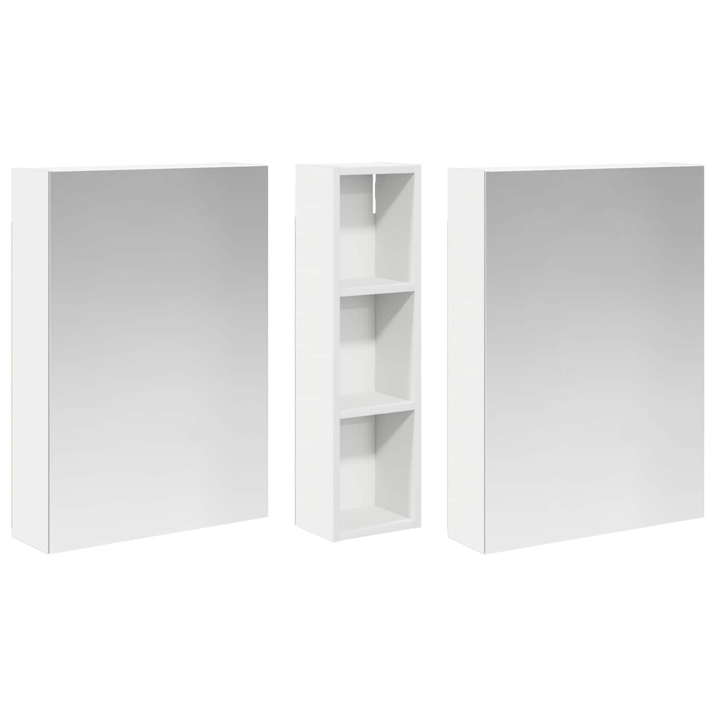 Set di Armadi da Bagno con lo scaffale 3 pcs 120 x 14,5 x 70 cm | homemem39