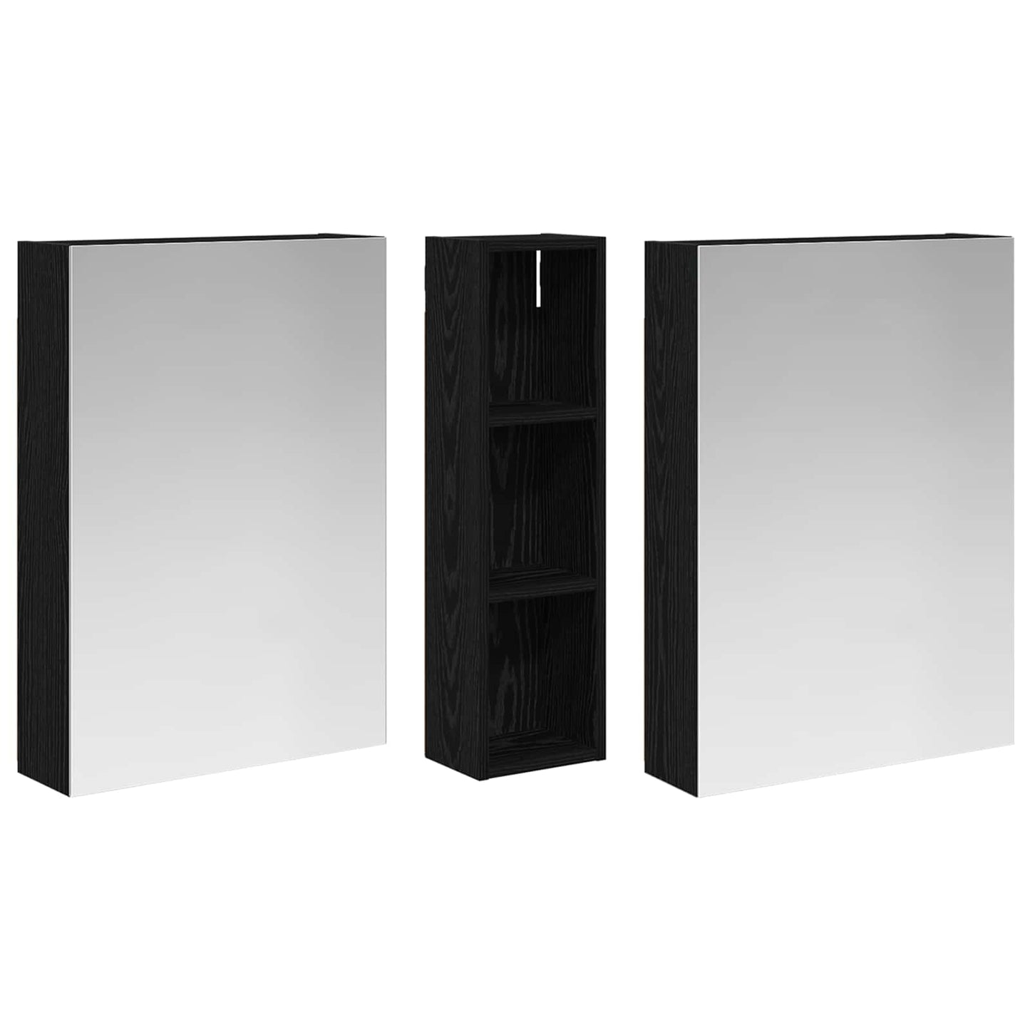 Set di Armadi da Bagno con lo scaffale 3 pcs 120 x 14,5 x 70 cm | homemem39