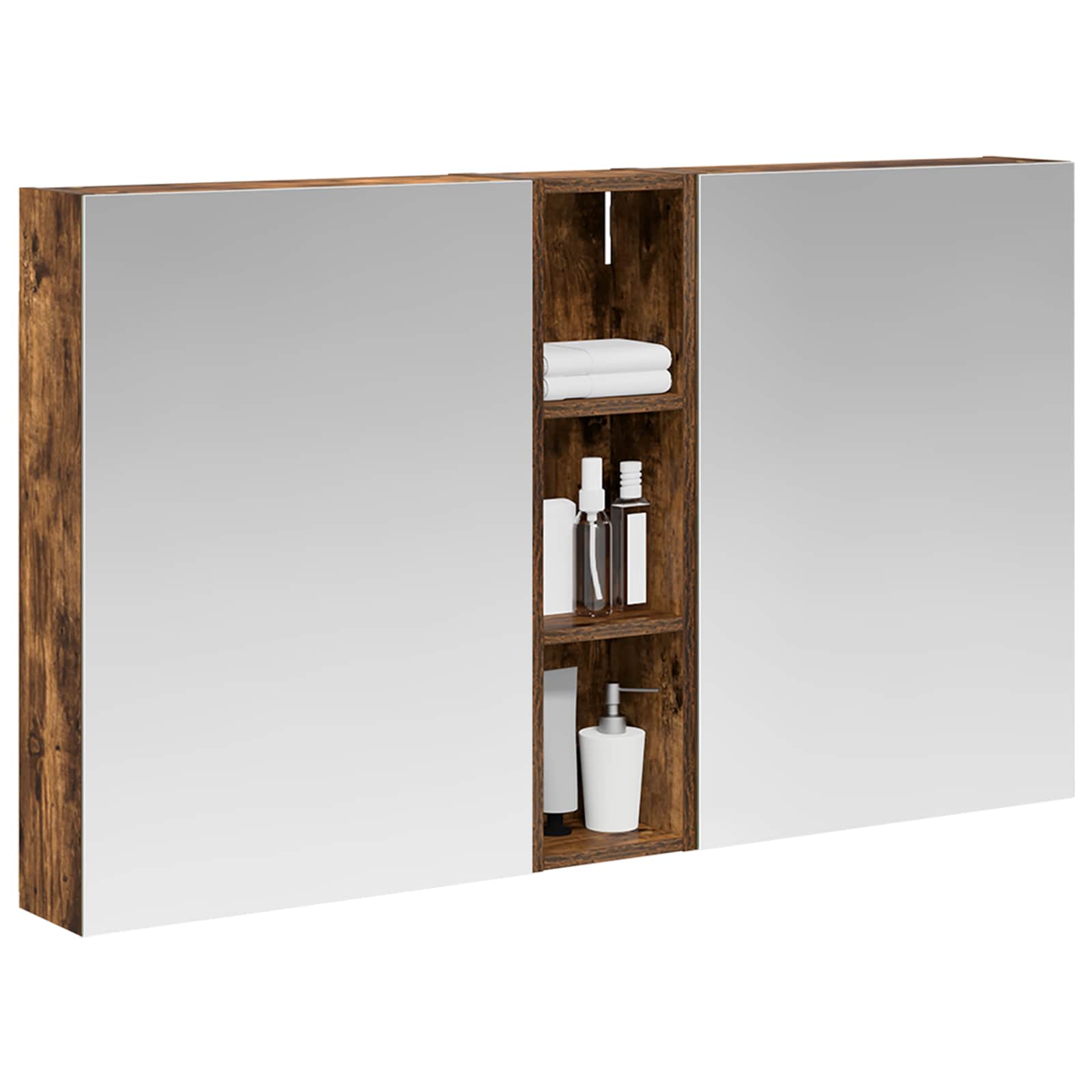 Set di Armadi da Bagno con lo scaffale 3 pcs 120 x 14,5 x 70 cm | homemem39