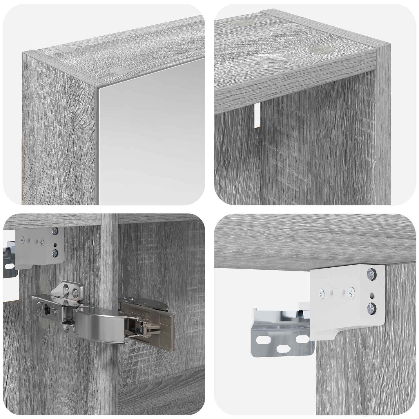 Set di Armadi da Bagno con lo scaffale 3 pcs 120 x 14,5 x 70 cm | homemem39
