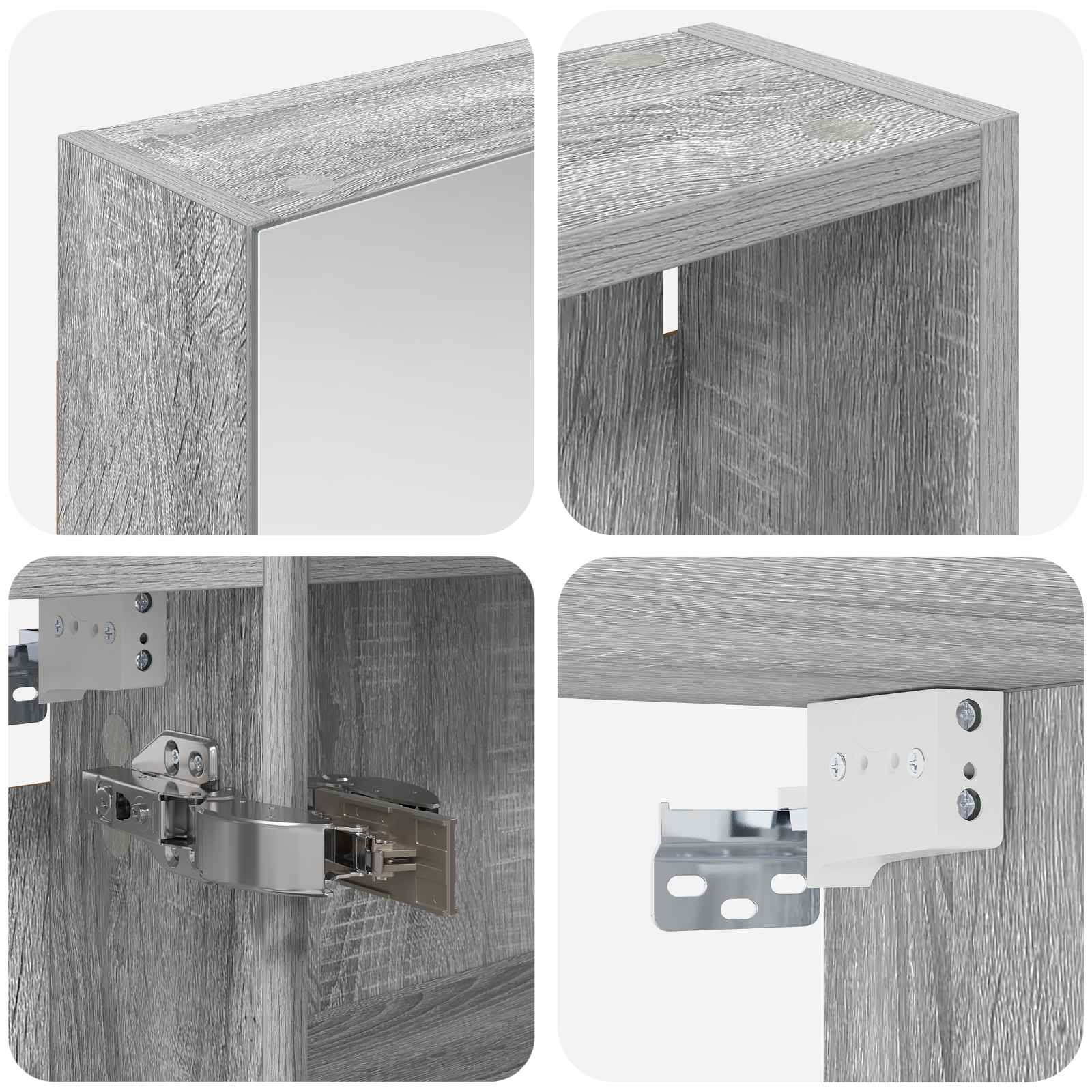 Set di Armadi da Bagno con lo scaffale 3 pcs 120 x 14,5 x 70 cm | homemem39