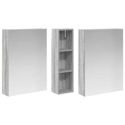 Set di Armadi da Bagno con lo scaffale 3 pcs 120 x 14,5 x 70 cm | homemem39
