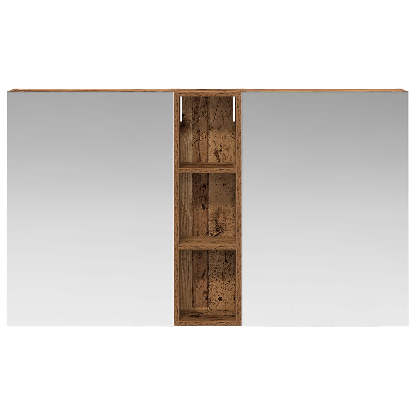 Set di Armadi da Bagno con lo scaffale 3 pcs 120 x 14,5 x 70 cm | homemem39