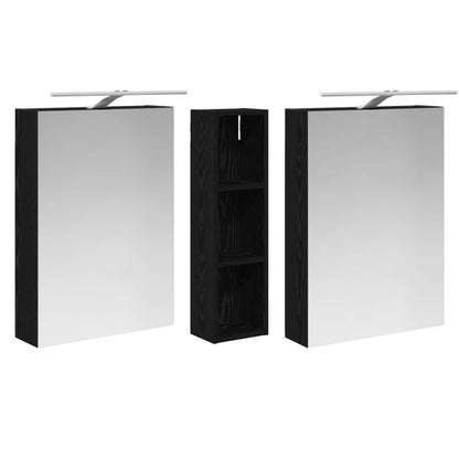 Set di Armadi da Bagno con lo scaffale 3 pcs 120 x 14,5 x 70 cm | homemem39