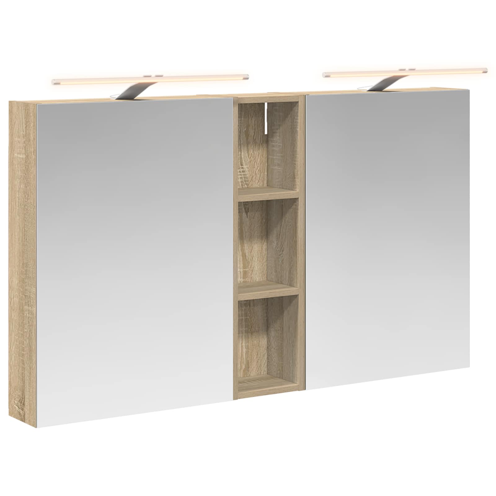 Set di Armadi da Bagno con lo scaffale 3 pcs 120 x 14,5 x 70 cm | homemem39