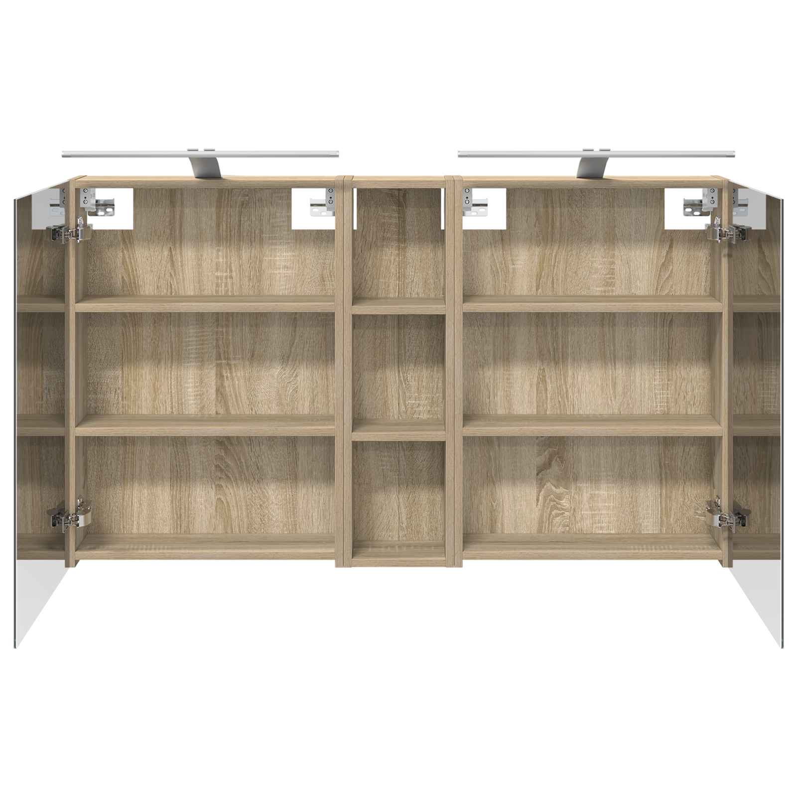 Set di Armadi da Bagno con lo scaffale 3 pcs 120 x 14,5 x 70 cm | homemem39