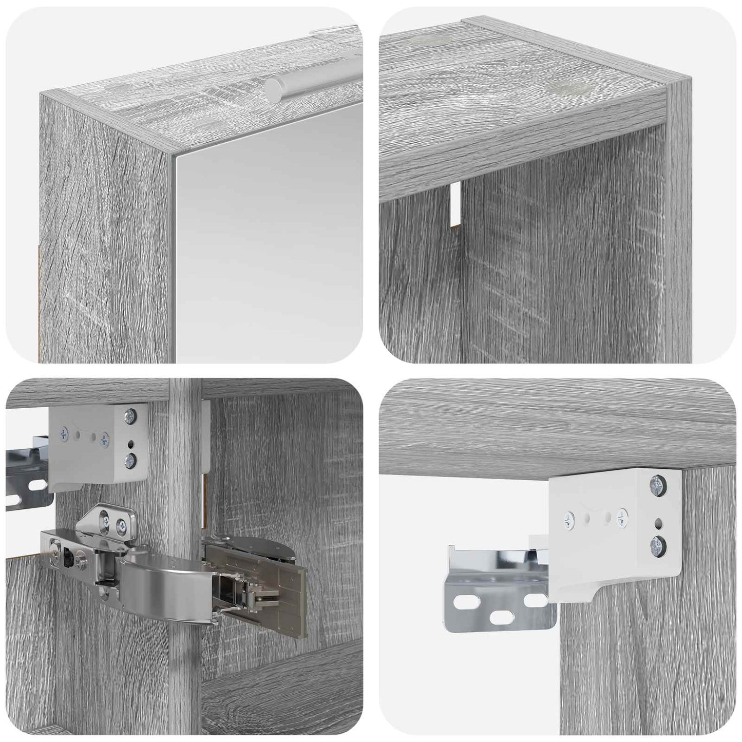 Set di Armadi da Bagno con lo scaffale 3 pcs 120 x 14,5 x 70 cm | homemem39