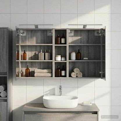 Set di Armadi da Bagno con lo scaffale 3 pcs 120 x 14,5 x 70 cm | homemem39