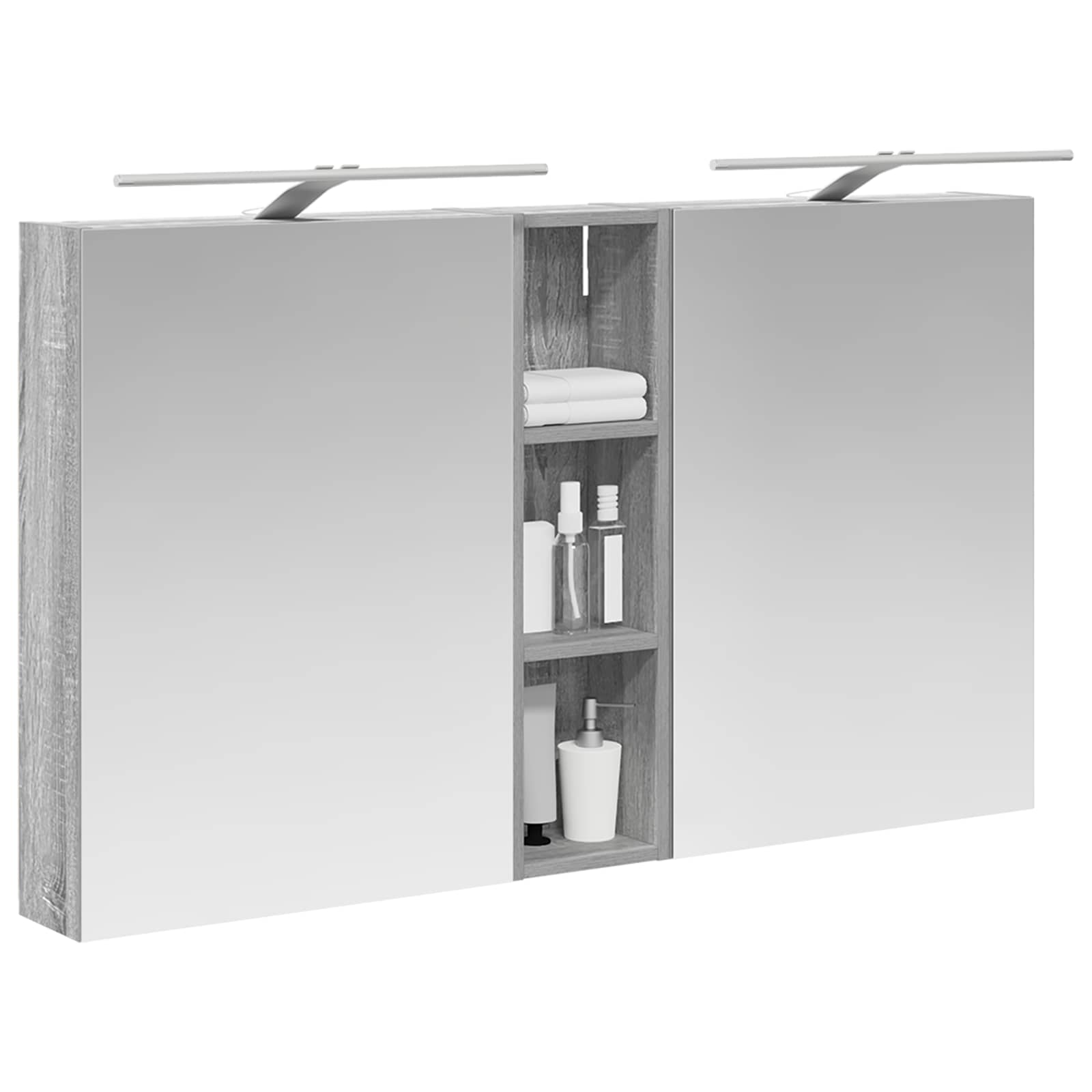 Set di Armadi da Bagno con lo scaffale 3 pcs 120 x 14,5 x 70 cm | homemem39
