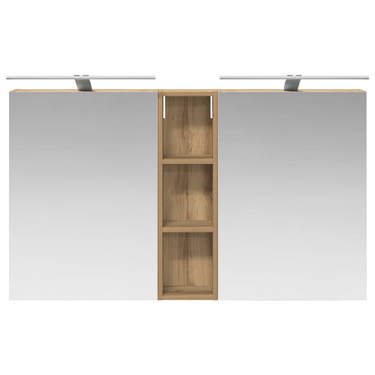 Set di Armadi da Bagno con lo scaffale 3 pcs 120 x 14,5 x 70 cm | homemem39