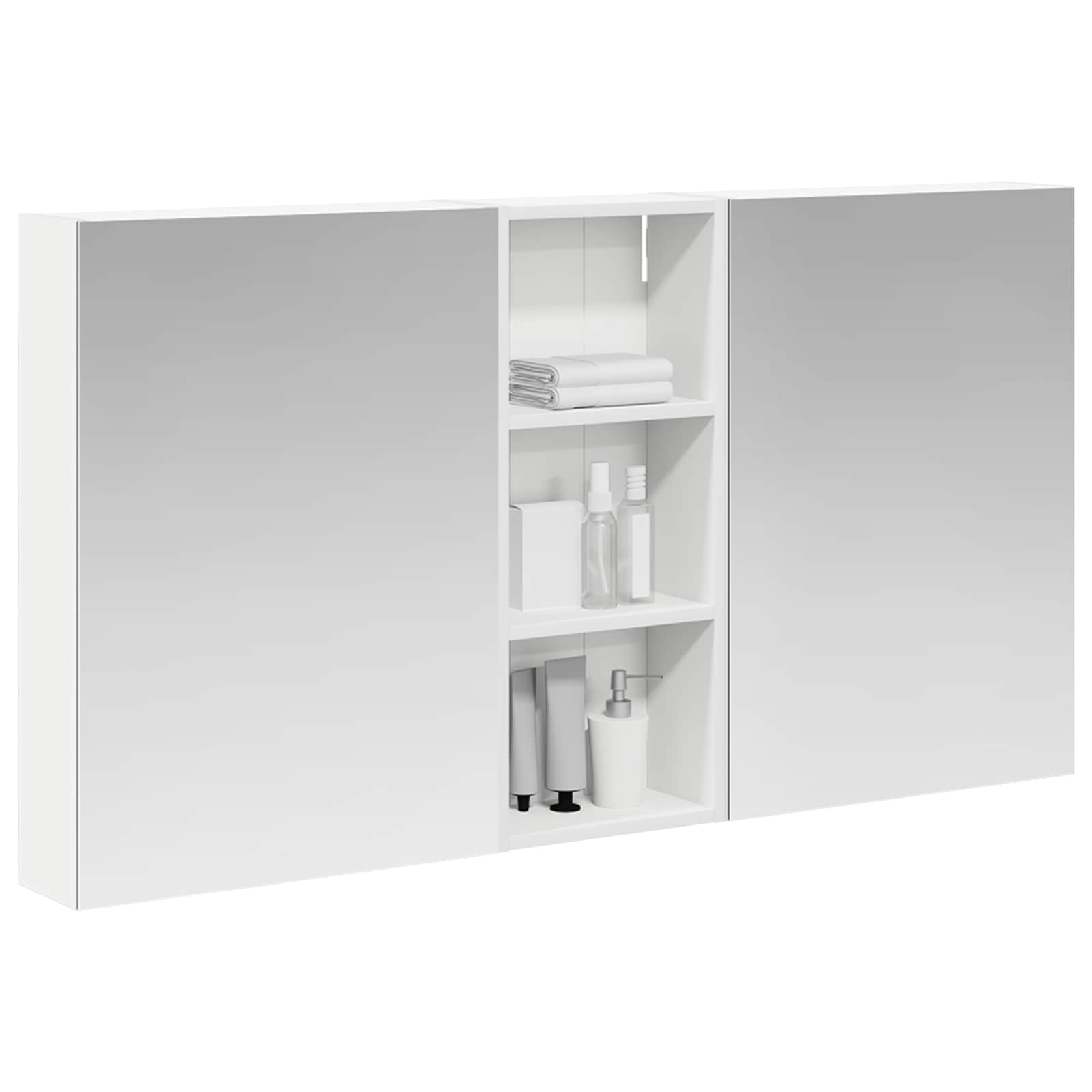 Set di Armadi da Bagno con lo scaffale 3 pcs 130 x 14,5 x 70 cm | homemem39