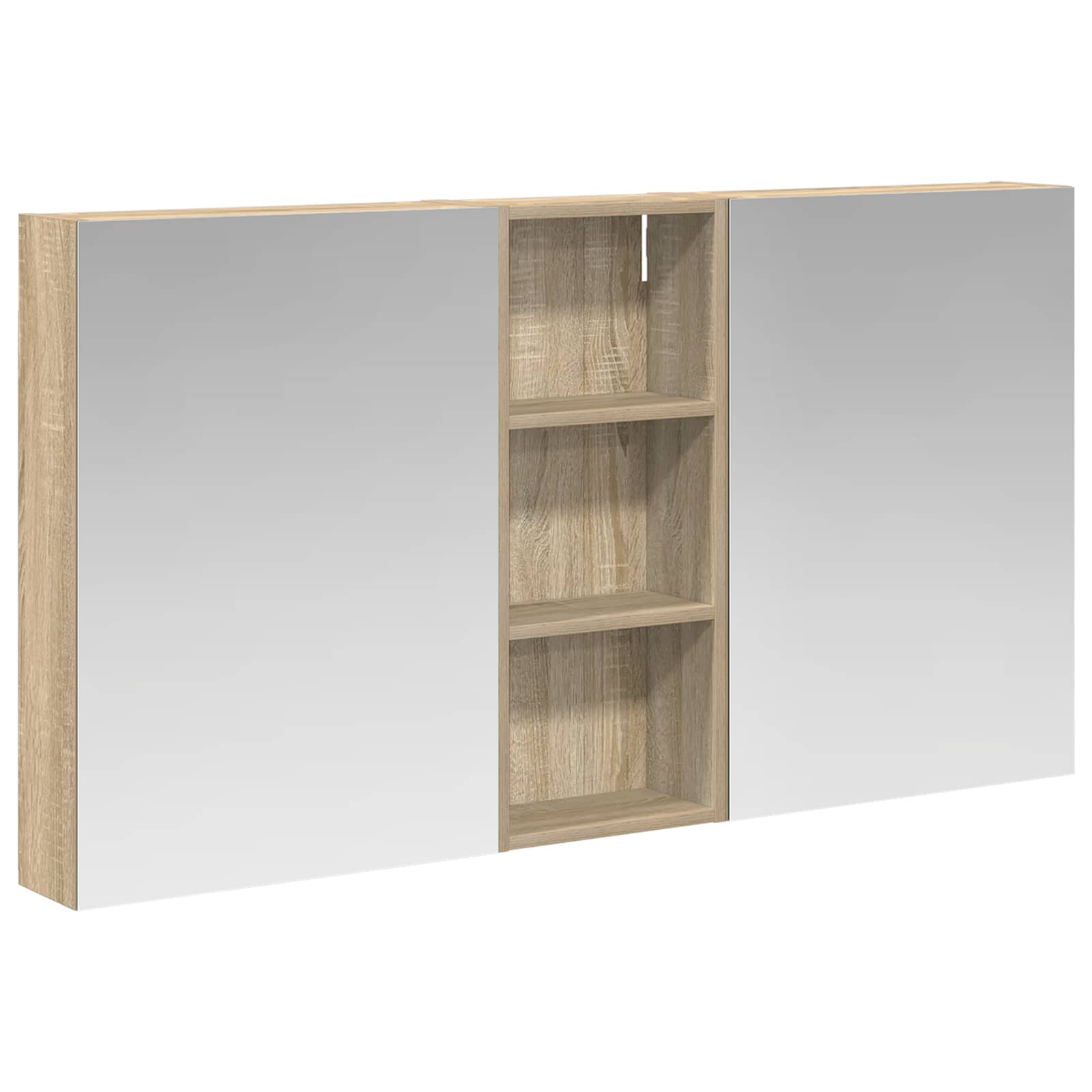 Set di Armadi da Bagno con lo scaffale 3 pcs 130 x 14,5 x 70 cm | homemem39