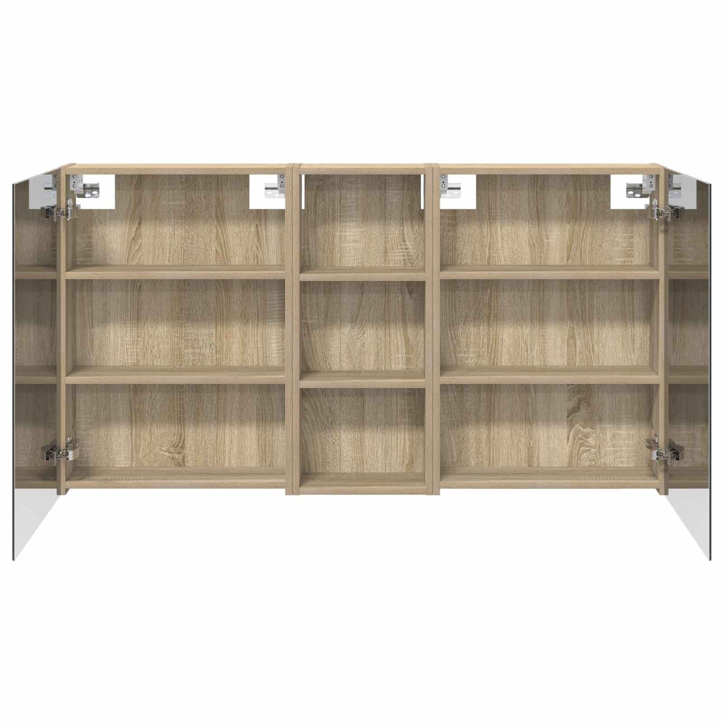Set di Armadi da Bagno con lo scaffale 3 pcs 130 x 14,5 x 70 cm | homemem39