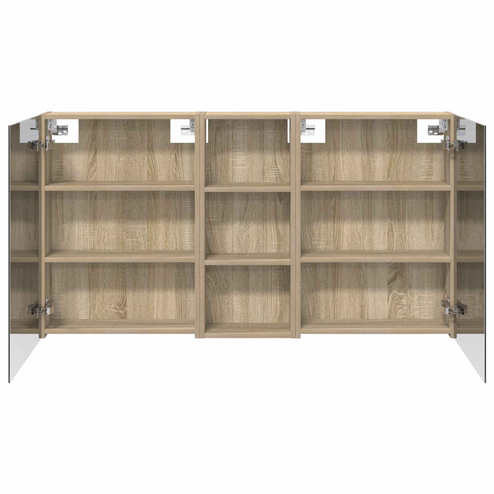 Set di Armadi da Bagno con lo scaffale 3 pcs 130 x 14,5 x 70 cm | homemem39