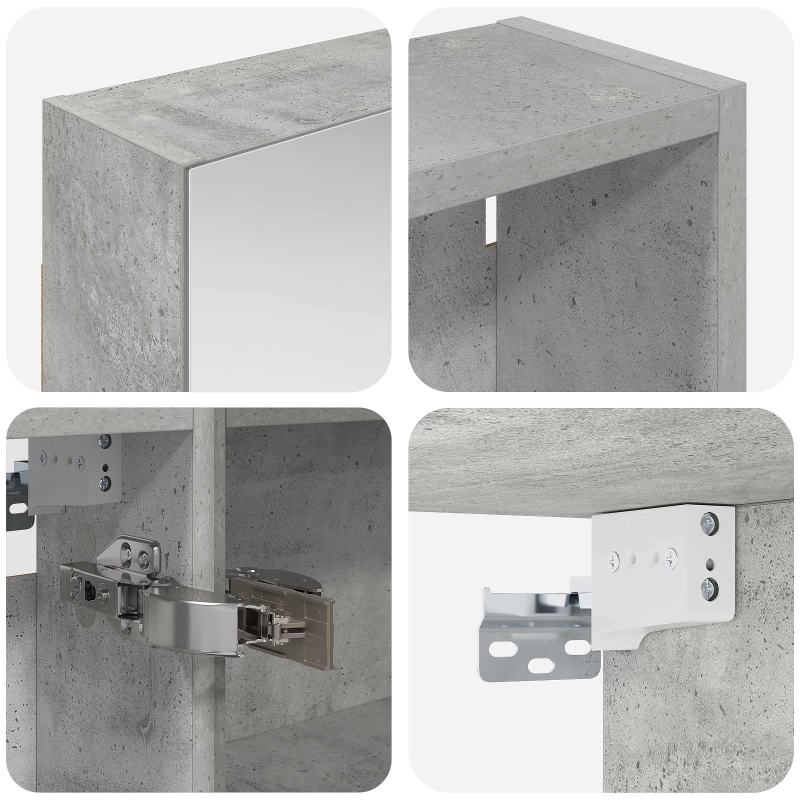 Set di Armadi da Bagno con lo scaffale 3 pcs 130 x 14,5 x 70 cm | homemem39