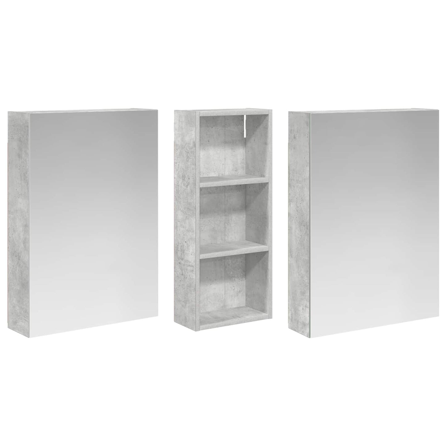 Set di Armadi da Bagno con lo scaffale 3 pcs 130 x 14,5 x 70 cm | homemem39