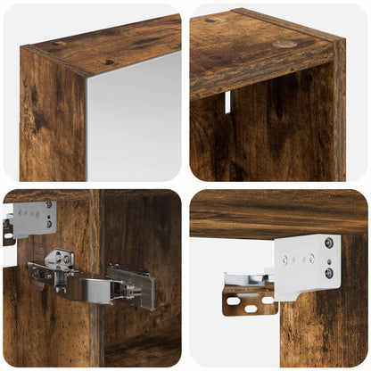 Set di Armadi da Bagno con lo scaffale 3 pcs 130 x 14,5 x 70 cm | homemem39