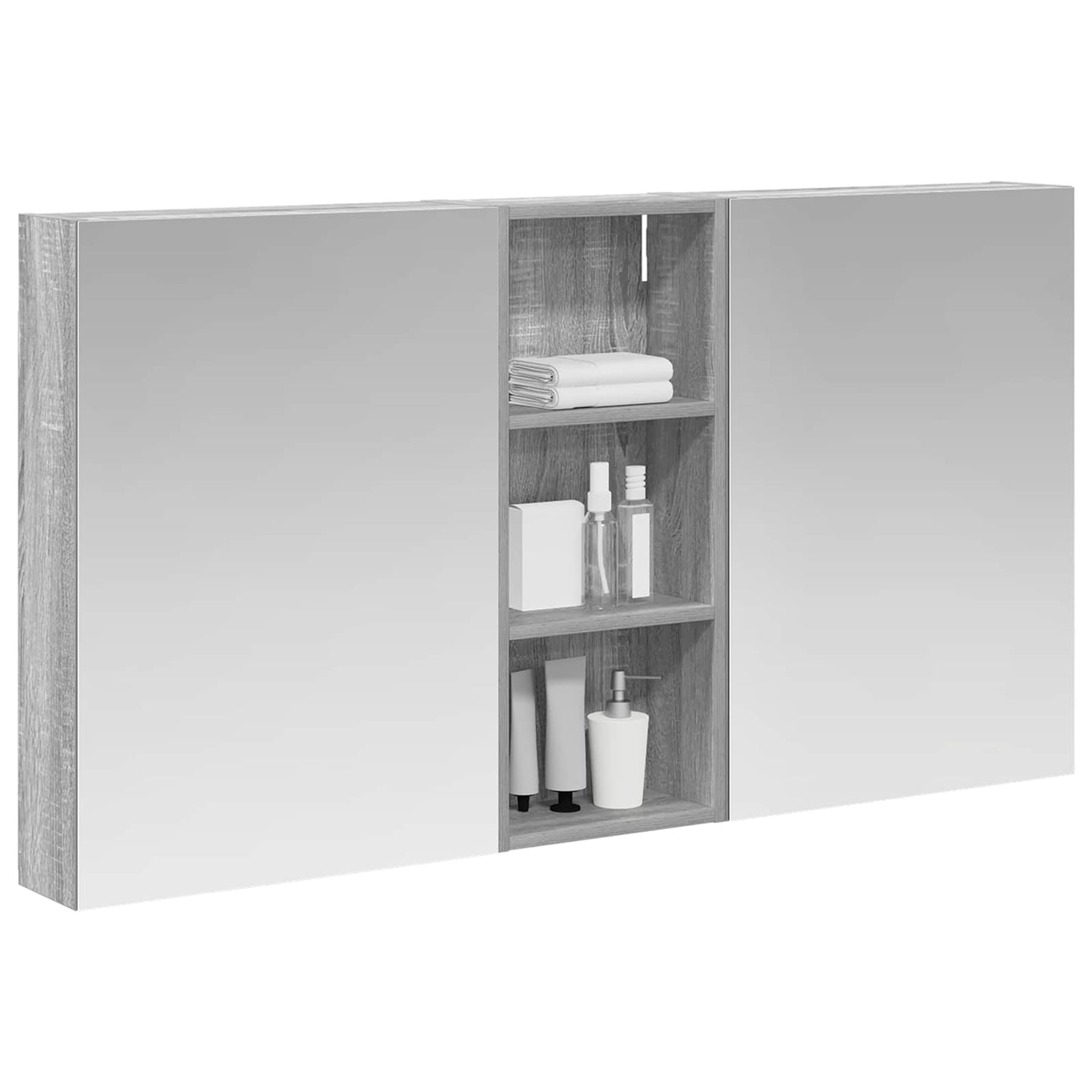 Set di Armadi da Bagno con lo scaffale 3 pcs 130 x 14,5 x 70 cm | homemem39