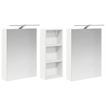 Set di Armadi da Bagno con lo scaffale 3 pcs 130 x 14,5 x 70 cm | homemem39