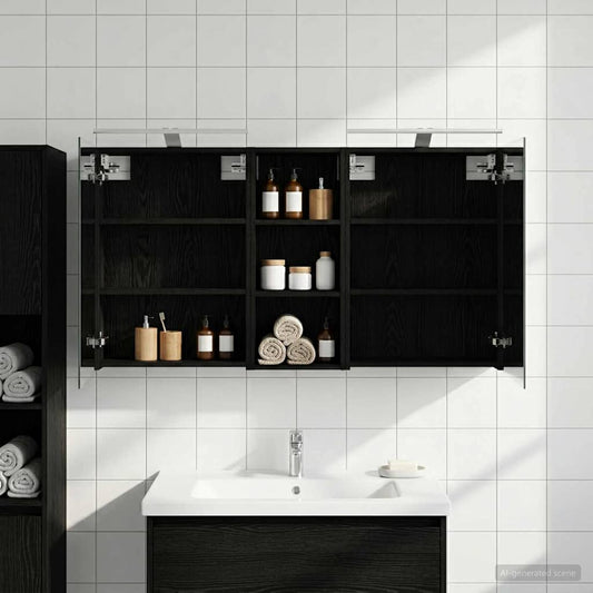 Set di Armadi da Bagno con lo scaffale 3 pcs 130 x 14,5 x 70 cm | homemem39