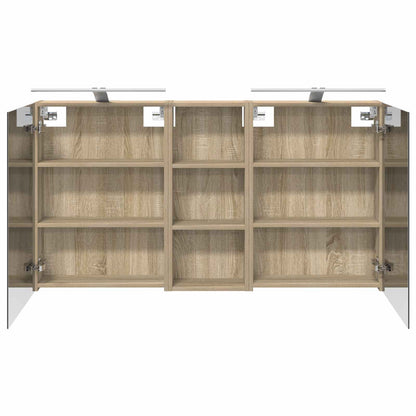 Set di Armadi da Bagno con lo scaffale 3 pcs 130 x 14,5 x 70 cm