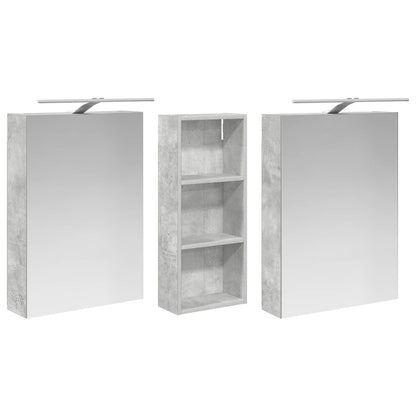 Set di Armadi da Bagno con lo scaffale 3 pcs 130 x 14,5 x 70 cm | homemem39