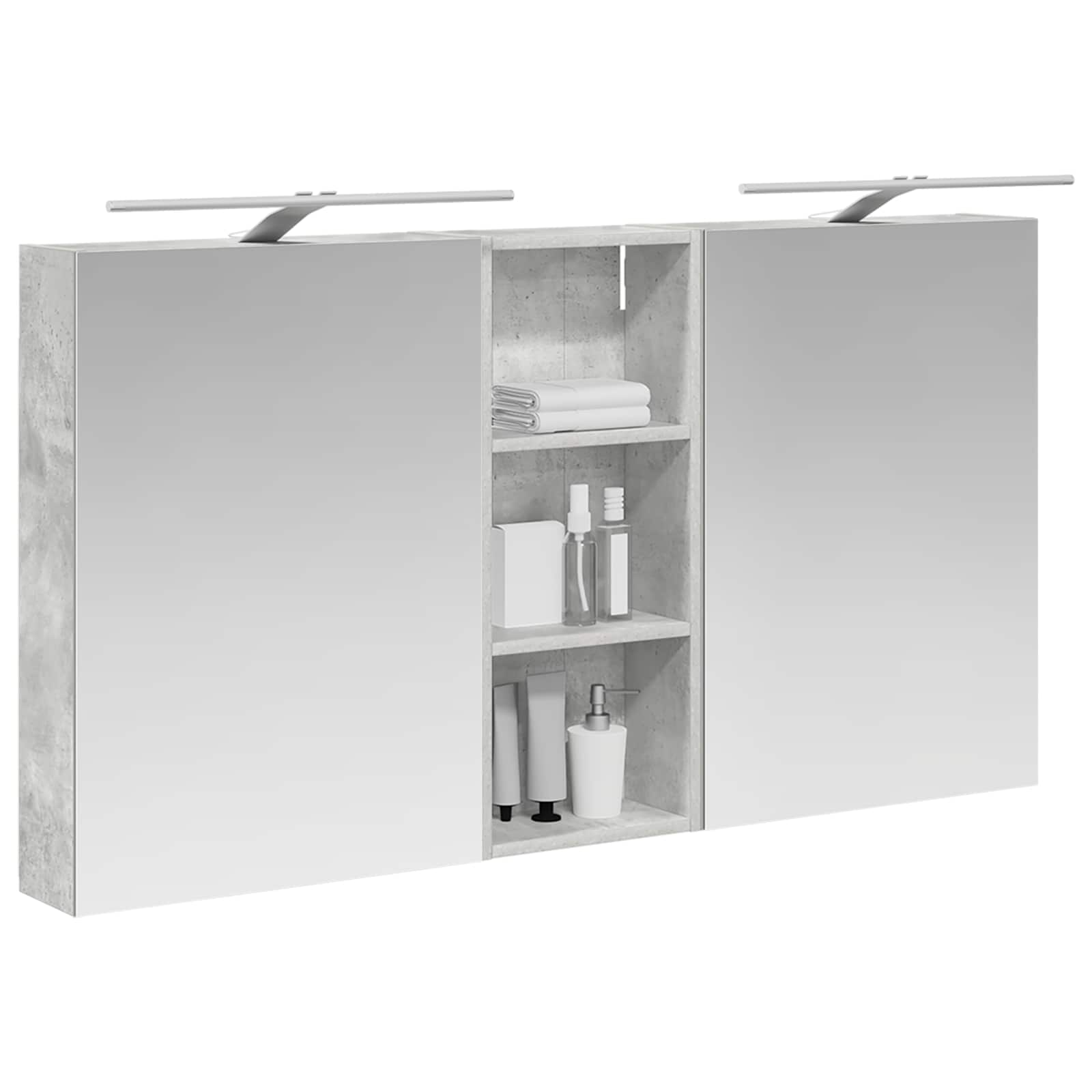 Set di Armadi da Bagno con lo scaffale 3 pcs 130 x 14,5 x 70 cm | homemem39