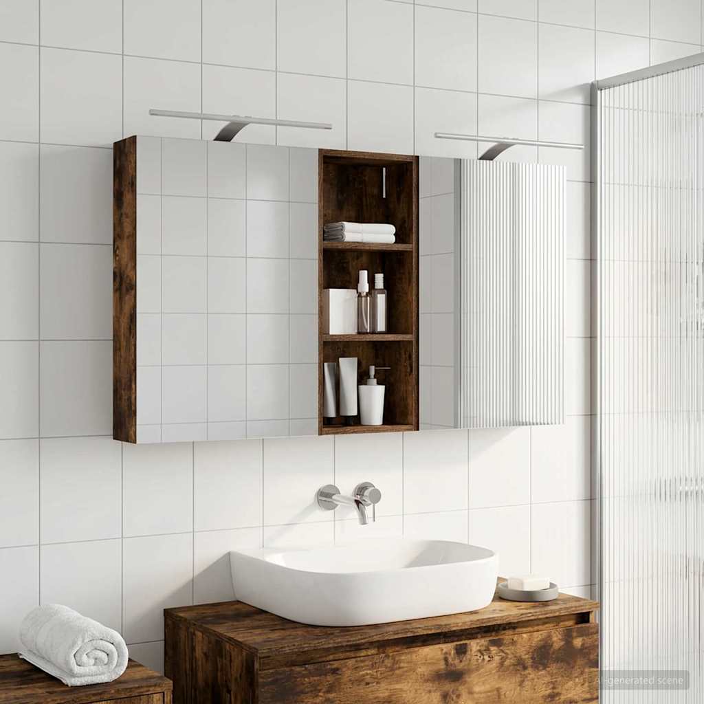 Set di Armadi da Bagno con lo scaffale 3 pcs 130 x 14,5 x 70 cm