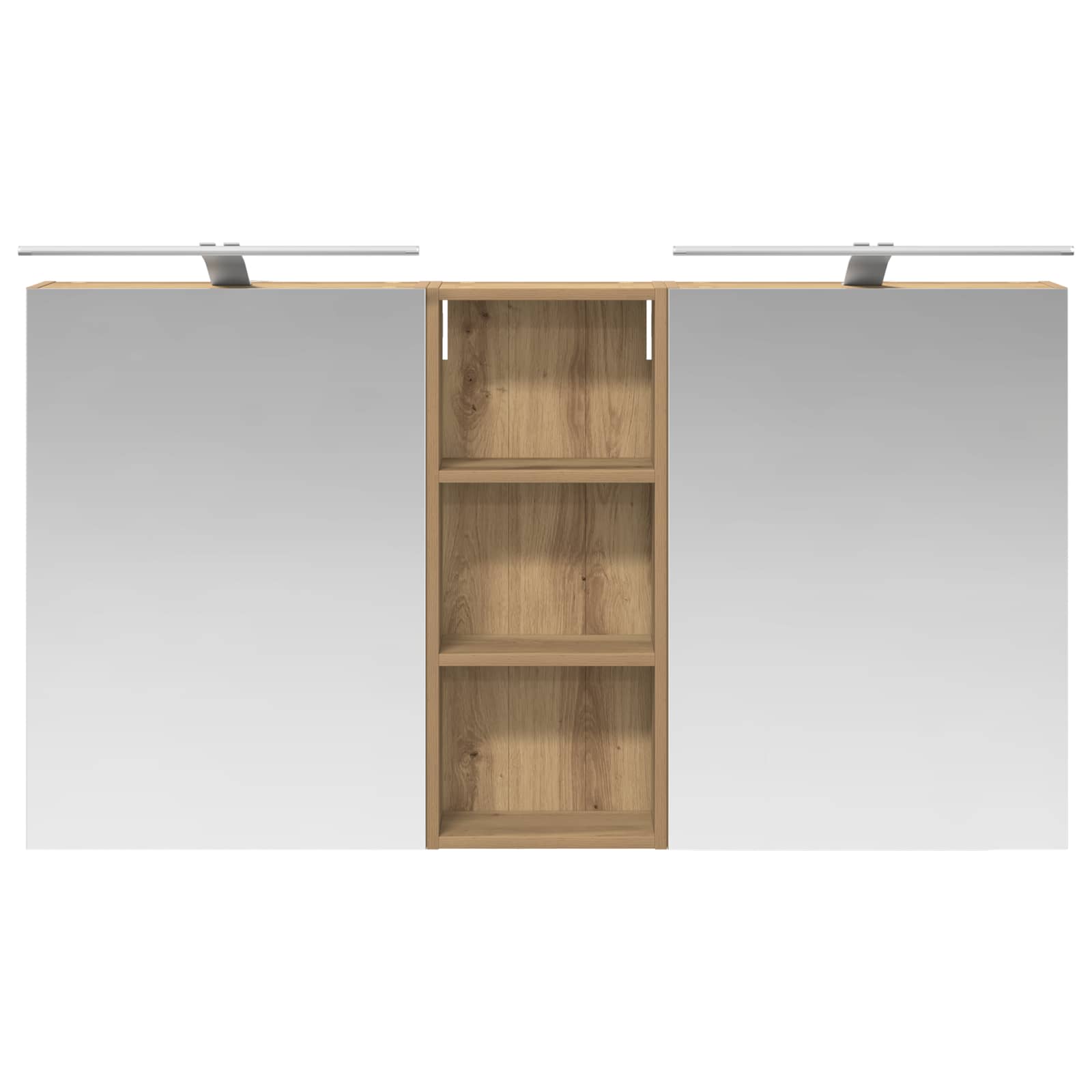 Set di Armadi da Bagno con lo scaffale 3 pcs 130 x 14,5 x 70 cm | homemem39