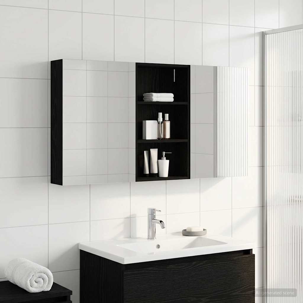 Set di Armadi da Bagno con lo scaffale 3 pcs 140 x 14,5 x 70 cm | homemem39