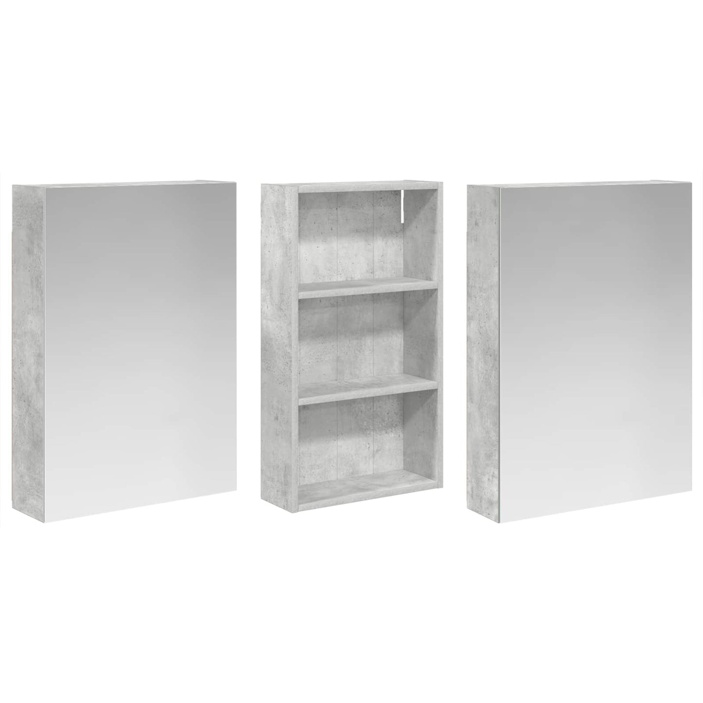Set di Armadi da Bagno con lo scaffale 3 pcs 140 x 14,5 x 70 cm | homemem39