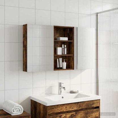 Set di Armadi da Bagno con lo scaffale 3 pcs 140 x 14,5 x 70 cm | homemem39