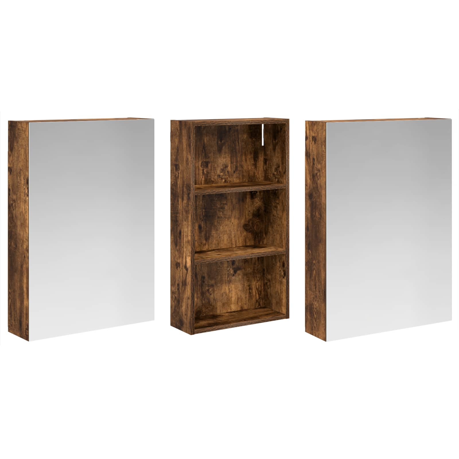 Set di Armadi da Bagno con lo scaffale 3 pcs 140 x 14,5 x 70 cm | homemem39