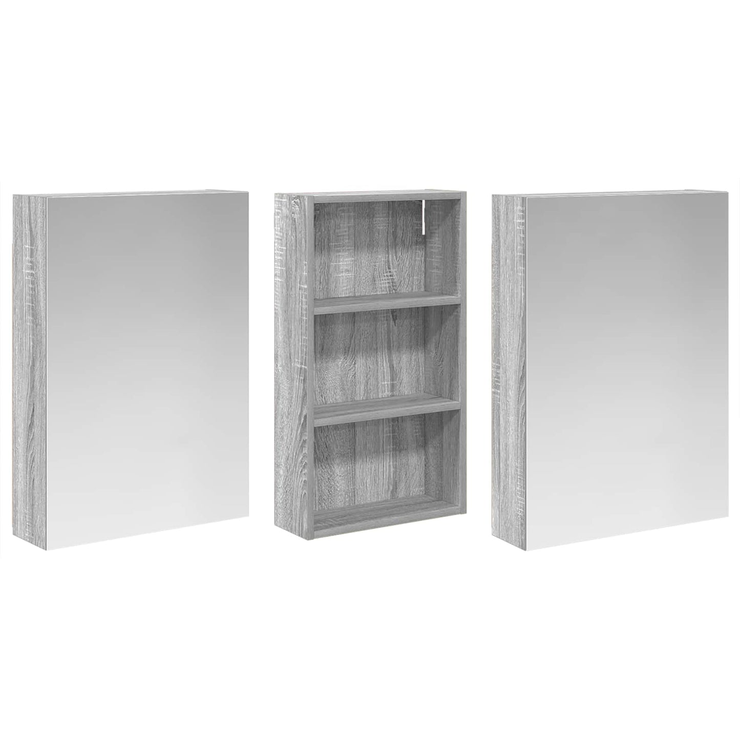 Set di Armadi da Bagno con lo scaffale 3 pcs 140 x 14,5 x 70 cm | homemem39