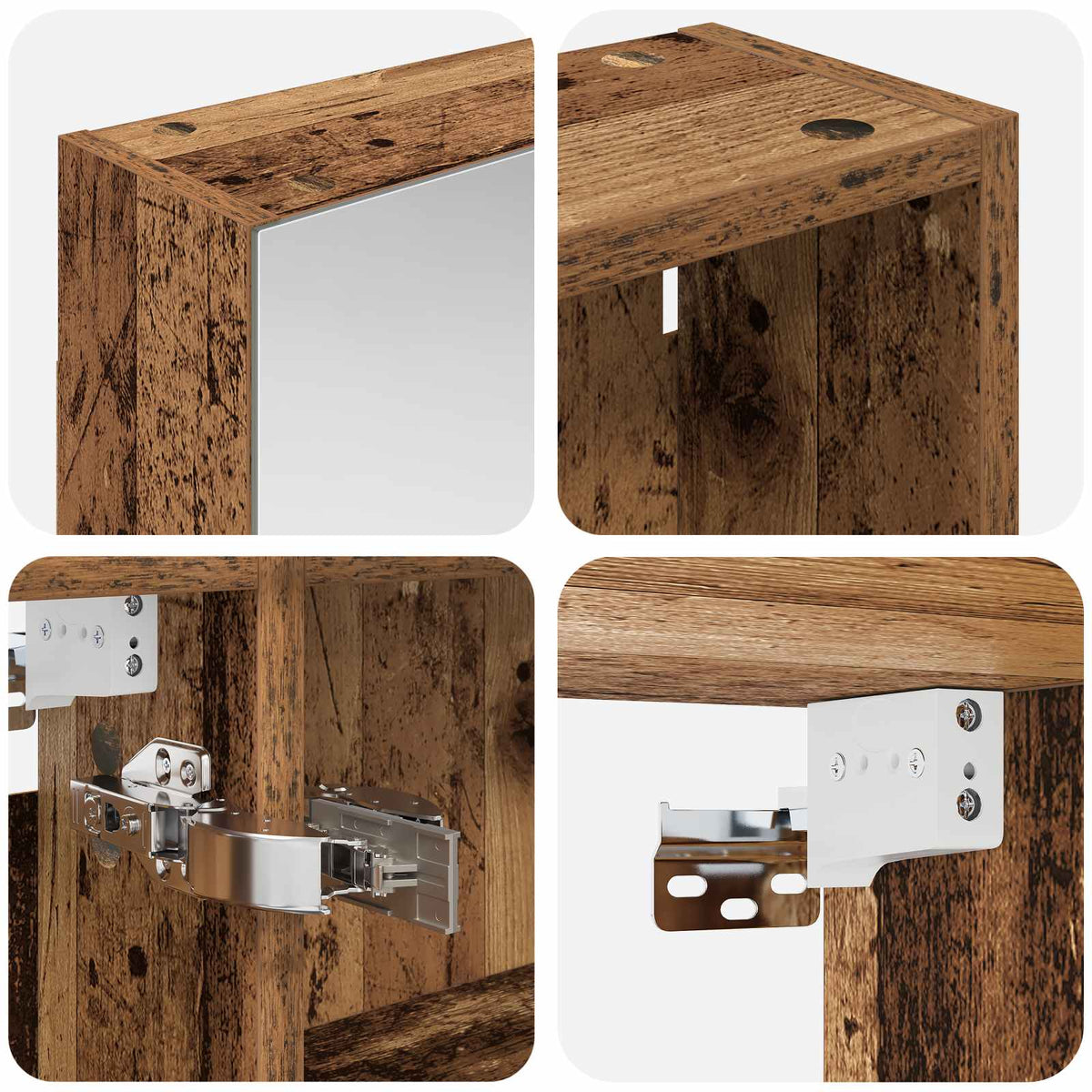 Set di Armadi da Bagno 3 pz 140 x 14,5 x 70 cm