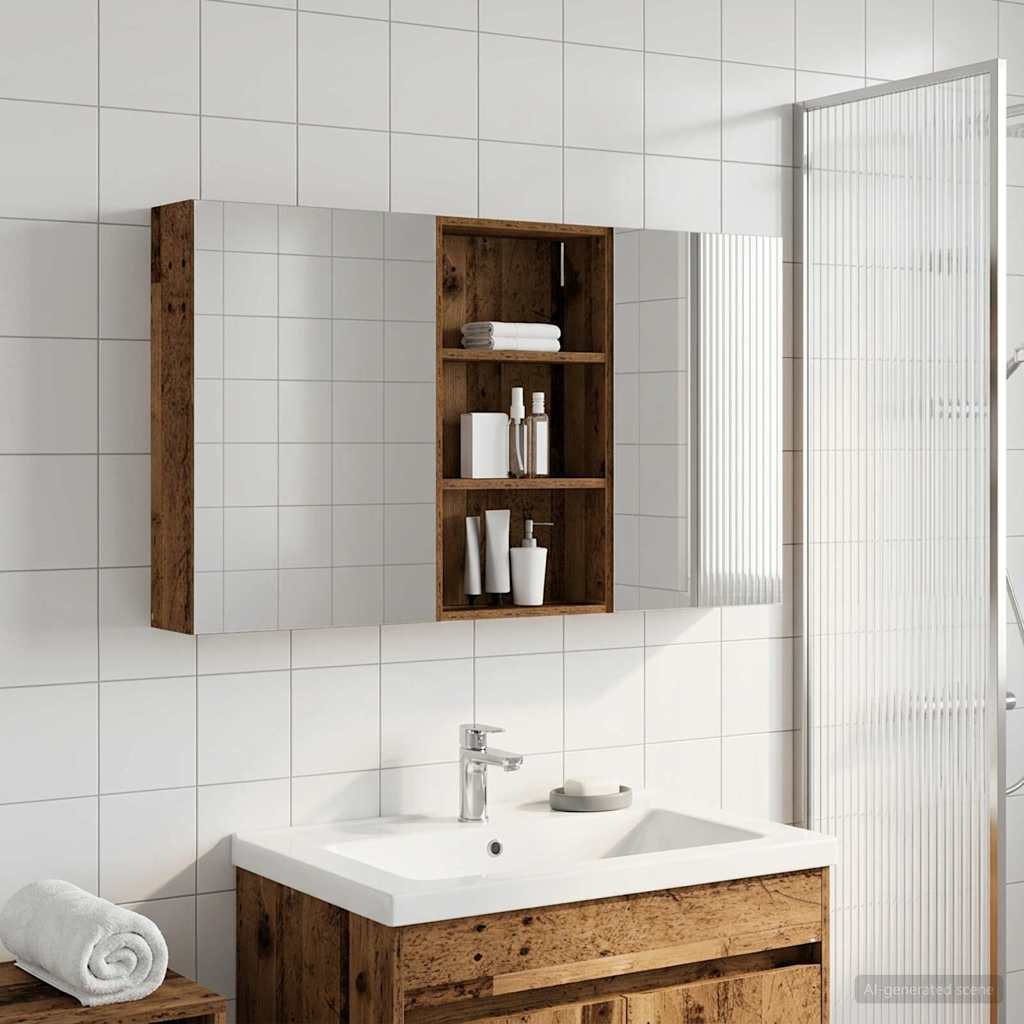 Set di Armadi da Bagno con lo scaffale 3 pcs 140 x 14,5 x 70 cm | homemem39