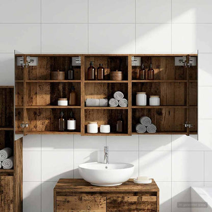 Set di Armadi da Bagno con lo scaffale 3 pcs 140 x 14,5 x 70 cm | homemem39