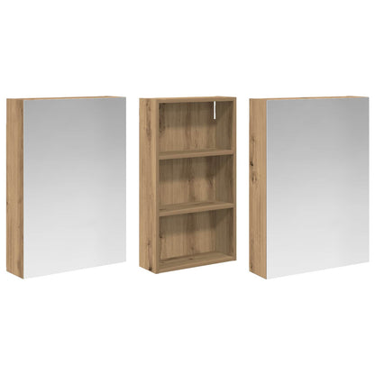 Set di Armadi da Bagno con lo scaffale 3 pcs 140 x 14,5 x 70 cm | homemem39