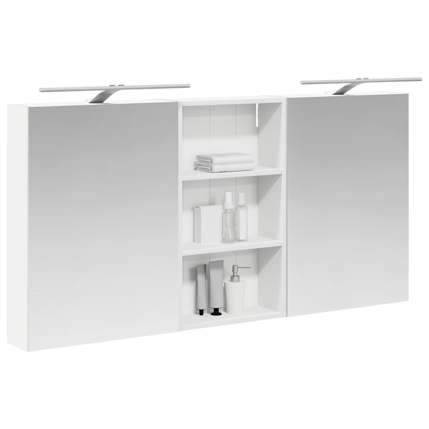 Set di Armadi da Bagno con lo scaffale 3 pcs 140 x 14,5 x 70 cm | homemem39