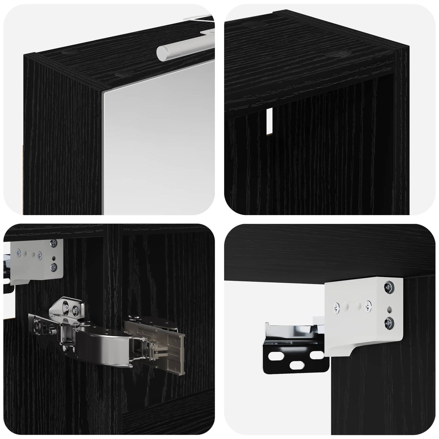 Set di Armadi da Bagno con lo scaffale 3 pcs 140 x 14,5 x 70 cm | homemem39